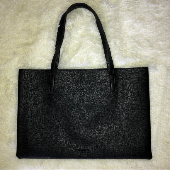 VINCE CAMUTO—BLACK VEGAN LEATHER “LUCK TOTE” BNWOT - Picture 10 of 14